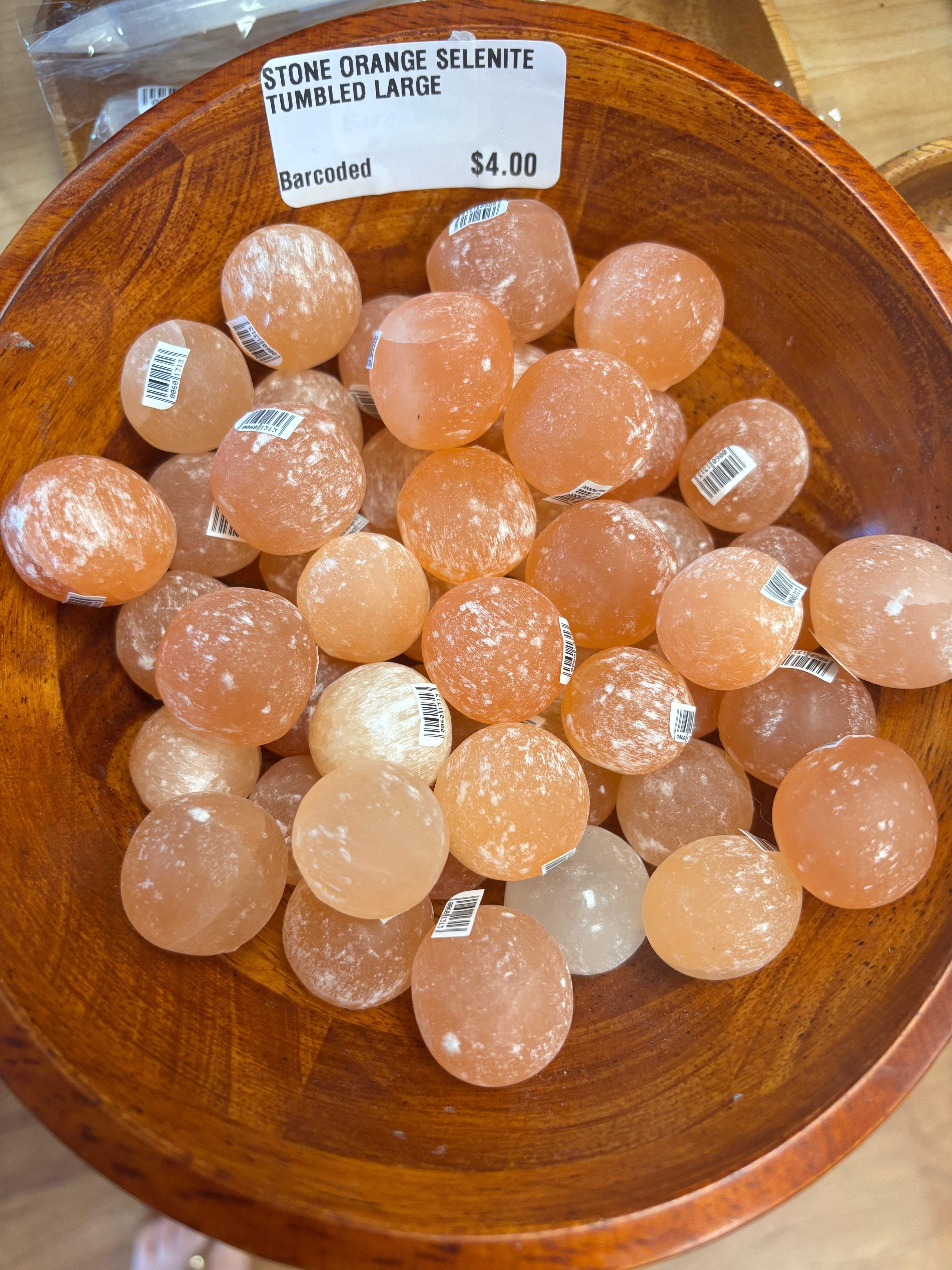 Orange Selenite Tumbled Large